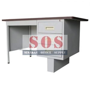 S102/LTBL- 4′ Single Pedestal Desk